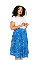 Cissi och Selma Solbritt skirt Ängsblom Blå | Picnic florals summer skirt