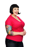 Cissi och Selma Jessica top Fuchsia - Hot pink short sleeve wrap top in viscose