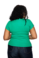 Jessica top Grön - Green short sleeve wrap top in viscose