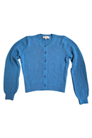Sigrid cardigan Himmel - Light blue - knitted in organic cotton