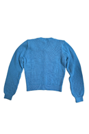 Sigrid cardigan Himmel - Light blue - knitted in organic cotton