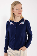 Life Wool-Mix kofta dark blue