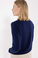 Life Wool-Mix kofta dark blue