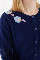 Life Wool-Mix kofta dark blue