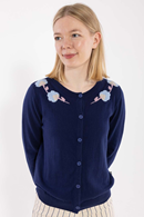 Life Wool-Mix kofta dark blue