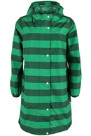 Danefae Edith raincoat jubilaeum - Striped green rain jacket
