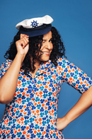 Monica klänning Klöver Orange