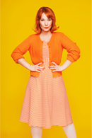 Sigrid cardigan Klementin - Light orange