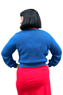 Sigrid cardigan Hav - Cornflower blue - Organic cotton