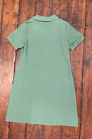 My dress Jeans Salvia - Sage green 60s mini dress with pockets