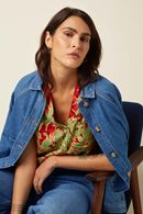 Penny jeansjacka - Denim Blue Tint