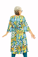 Cissi och Selma Gullan dress Blomklasar | Empire-cut party dress with butterfly sleeves