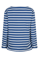 Terry stripe LS shirt jeans blue - Breton top