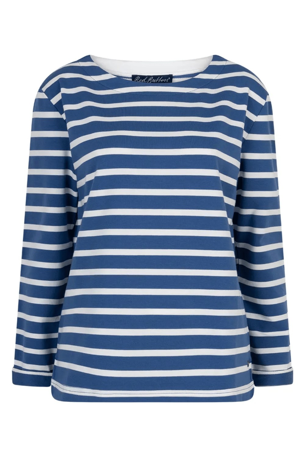 Terry stripe tröja jeans blue