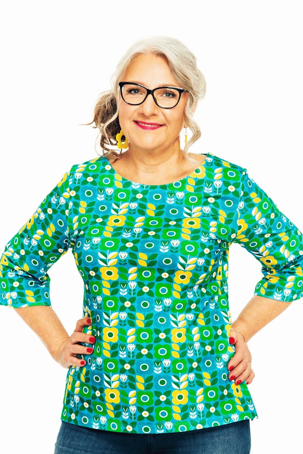 Vendela top Ängsmark Turkos