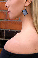 Bookie Earrings microdots - dotted miniature book