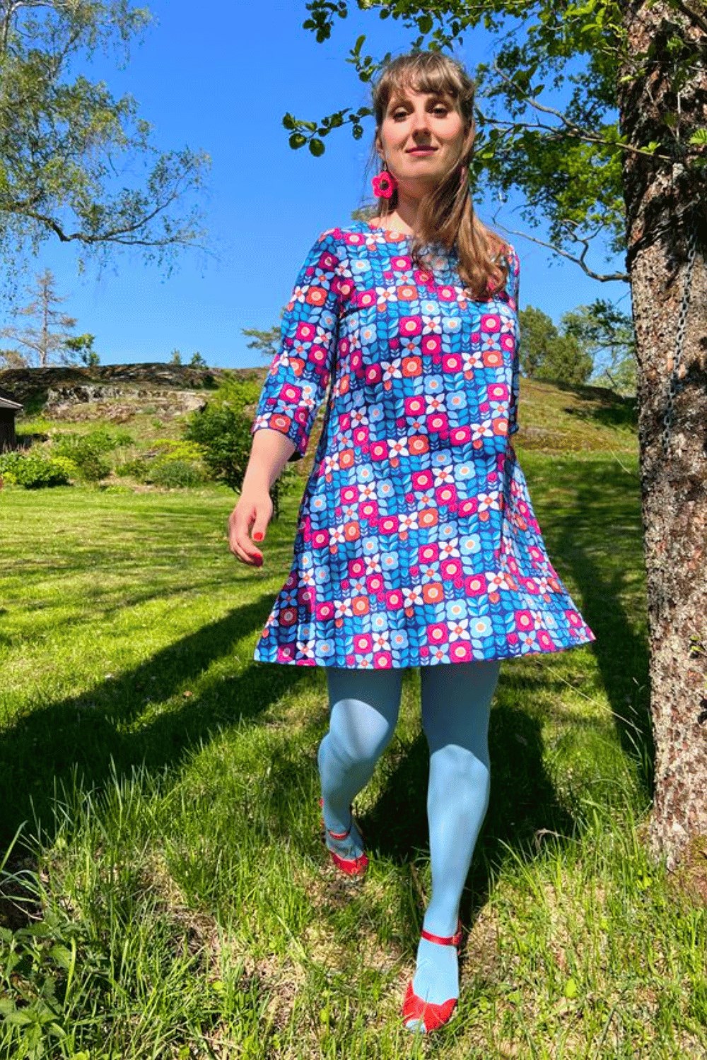 Cissi och Selma Anita top Ängsmark Blå
