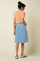 Marie skirt Festa Festa Light Denim skirt with buttons
