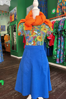 Sonja kjol Minimanchester Hav | Kornblå manchesterkjol