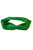 Hedda headband Ängsblom Grön - Green floral print