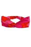 Hedda headband 1960 Rosa - Pink flower print