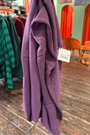 Wool tube scarf purple