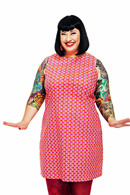 Rut dress Mört Karamell