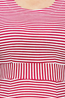 Cissi och Selma Hilda dress with pink stripes - Women's casual summer dress in cotton