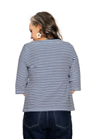 Cissi och Selma Vendela jersey top with blue stripes | breton cotton top