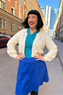 Sonja kjol blåsippa - Kornblå bomullskjol med fickor