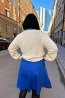 Sonja kjol blåsippa - Kornblå bomullskjol med fickor