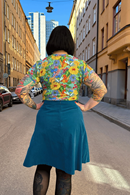 Sonja kjol Minimanchester Petrol | Kjol i bomull med fickor