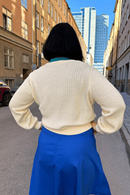 Cissi och Selma Sigrid cardigan Vide - Cream white knitted cardigan in organic cotton