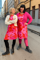 Sigrid cardigan Ros - Hot pink - knitted in organic cotton