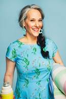 Siv dress Morgondagg | Floral print summer dress in cotton