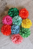 Urban Hippies Hair clip flower chiffon Carrot orange