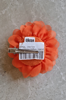 Urban Hippies Hair clip flower chiffon Carrot orange