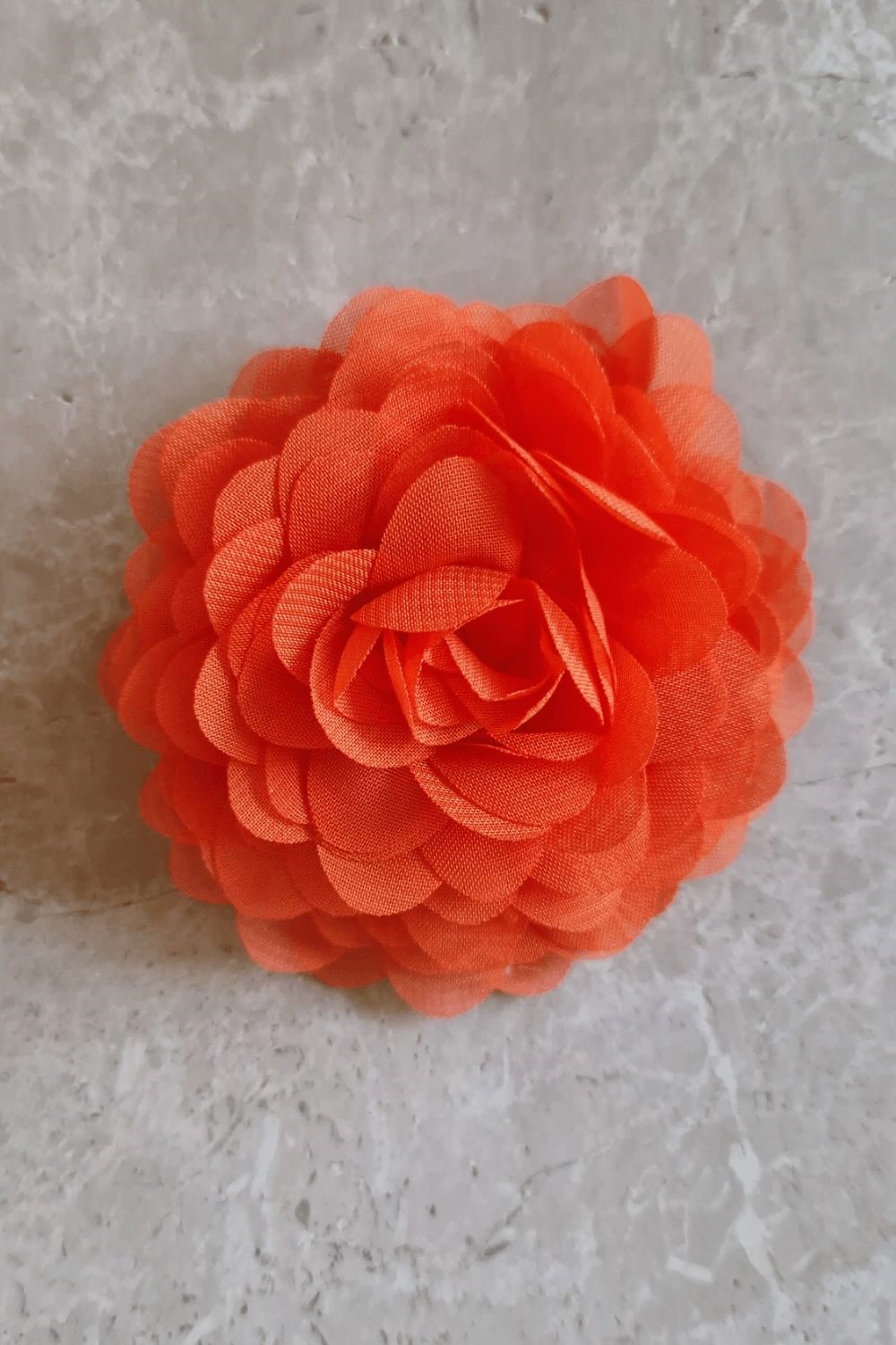 Urban Hippies Hair clip flower chiffon Carrot orange