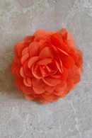 Urban Hippies Hair clip flower chiffon Carrot orange