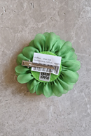 Hair clip flower chiffon Apple green