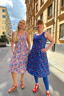 Maja klänning valar - Mönstrad sommarklänning