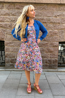 Cissi och Selma Maja klänning Ljuv Plommon - Sleeveless summer dress with buttoned front