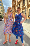 Cissi och Selma Maja klänning Ljuv Plommon - Sleeveless summer dress with buttoned front