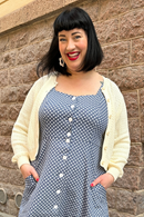 Cissi och Selma Sigrid cardigan Vide - Cream white knitted cardigan in organic cotton