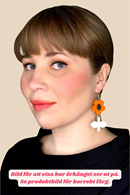 Cissi och Selma Earring Blom Rose/Rose - Pink Flower