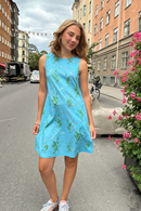 Cissi och Selma Rut dress Morgondagg - light blue floral print dress