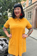 My dress Senap - Yellow 60s terry dress