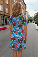 Cissi och Selma Magda dress Fågeltivoli Blå