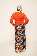 Cissi och Selma Sigrid cardigan Apelsin - Orange - knitted in organic cotton