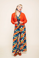 Cissi och Selma Sigrid cardigan Apelsin - Orange - knitted in organic cotton